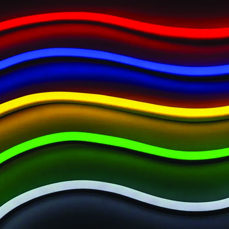 Bandă LED Neonflex de 10 m cu lumină galbenă și alimentare la 24 V V-Tac SKU-2617