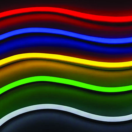 Bandă LED Neonflex de 10 m cu lumină galbenă și alimentare la 24 V V-Tac SKU-2617