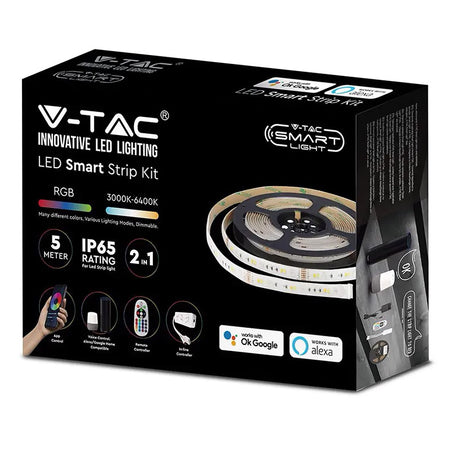 Kit Banda Led Smart Smd5050 54led/m Rgb+ww+dw+cw 12v Ip65 5m