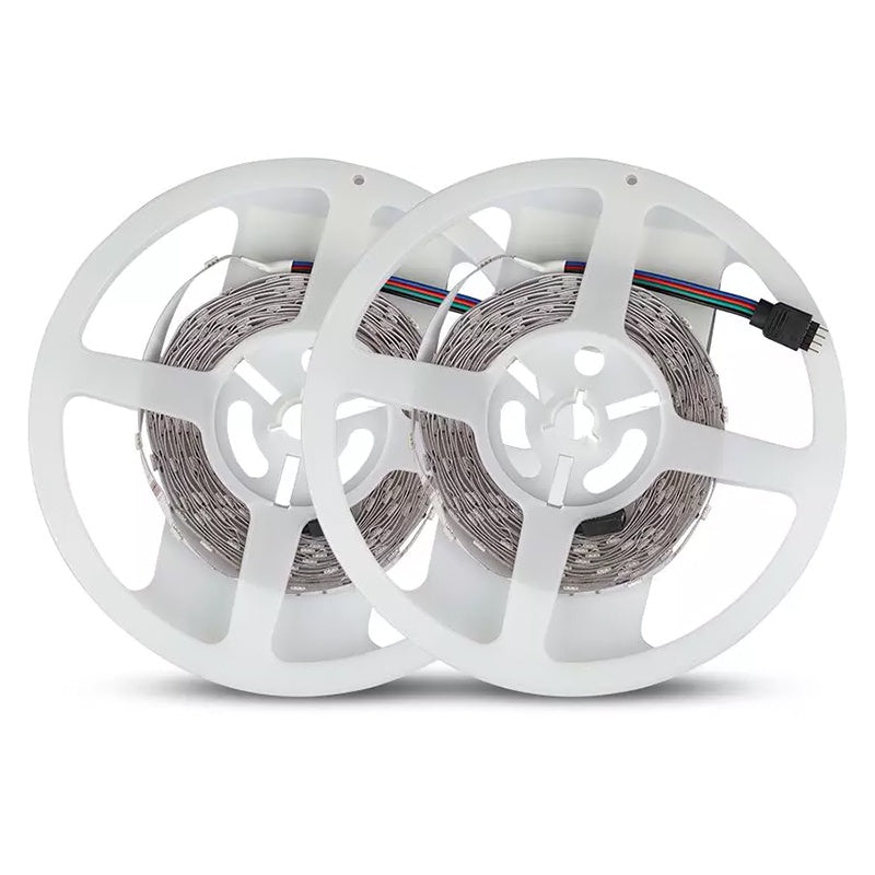 Kit Banda Led Smd5050 30led/m Rgb Ip20 10m