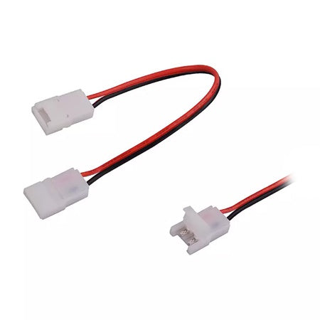 Conector bandă LED de 10 mm cu 2 capete și cablu V-Tac SKU-2661