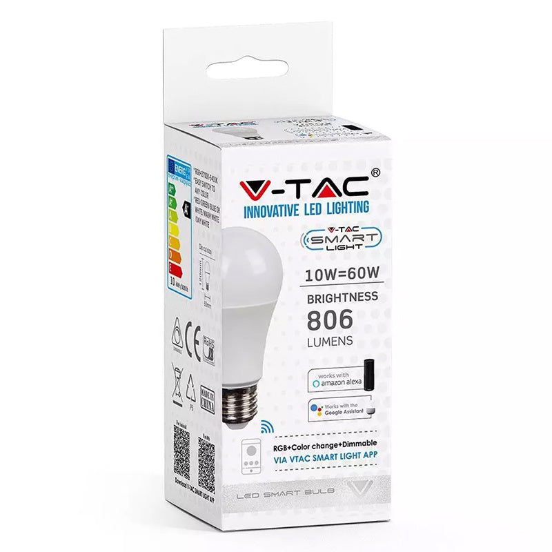 Bec Led Smart A60 E27 10w Wifi Rgb+alb Cald+alb Rece