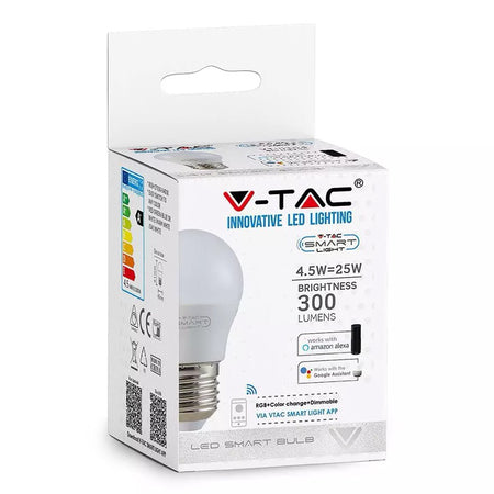 Bec Led Smart E27 G45 4.5w Rgb Alb Cald Si Rece