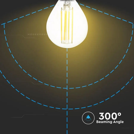 Bec E14 p45 Cu Filament Led 6w 2700k