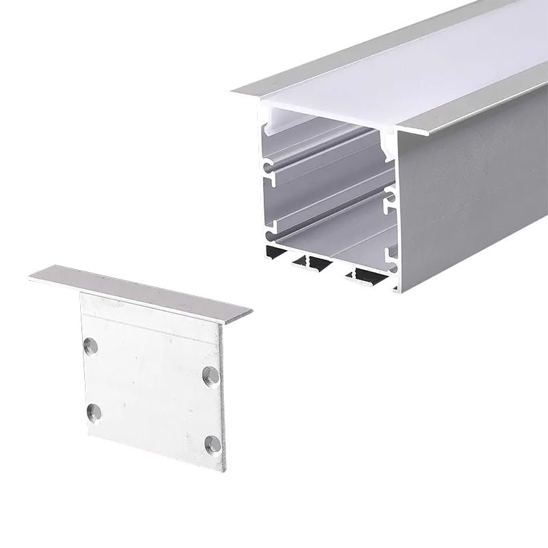 Profil din aluminiu pentru bandă LED de 2 m 50 × 35 mm cu dispersor alb V-Tac SKU-2871