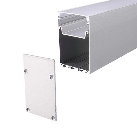 Profil Aluminiu Pentru Banda Led 2m 50mm X 75mm Alb
