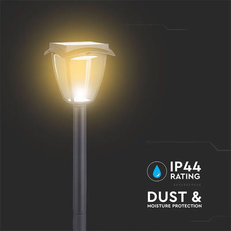 Corp de iluminat solar LED cu lumină alb cald și alb rece, panou 2 W și protecție IP65 V-Tac SKU-2894