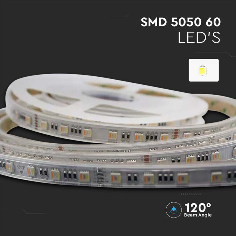 Banda Led 24v Smd5050 60led/m 3in1 Rgb + Alb Ip20 5m
