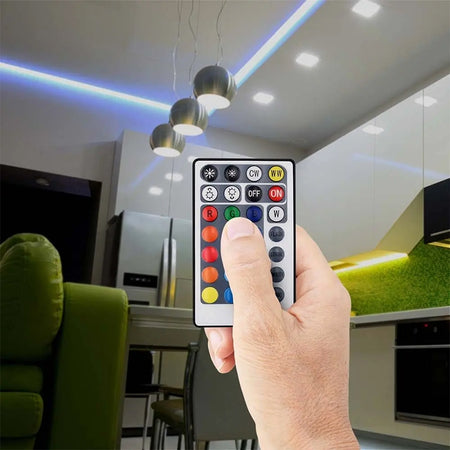Controler pentru bandă LED RGB + alb cu telecomandă cu 26 de butoane, 12-24 V V-Tac SKU-2899