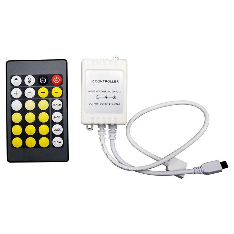 Controler bandă LED alb cu telecomandă de 24 de butoane 12-24 V V-Tac SKU-2901