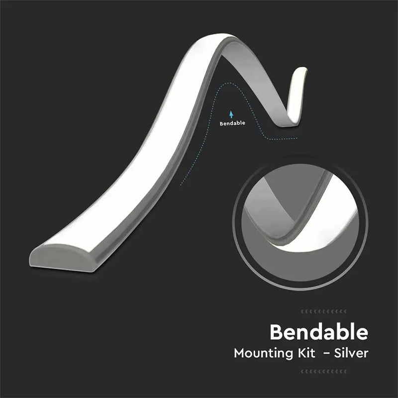 Profil Aluminiu Pentru Banda Led Flexibil 2m 18mm X