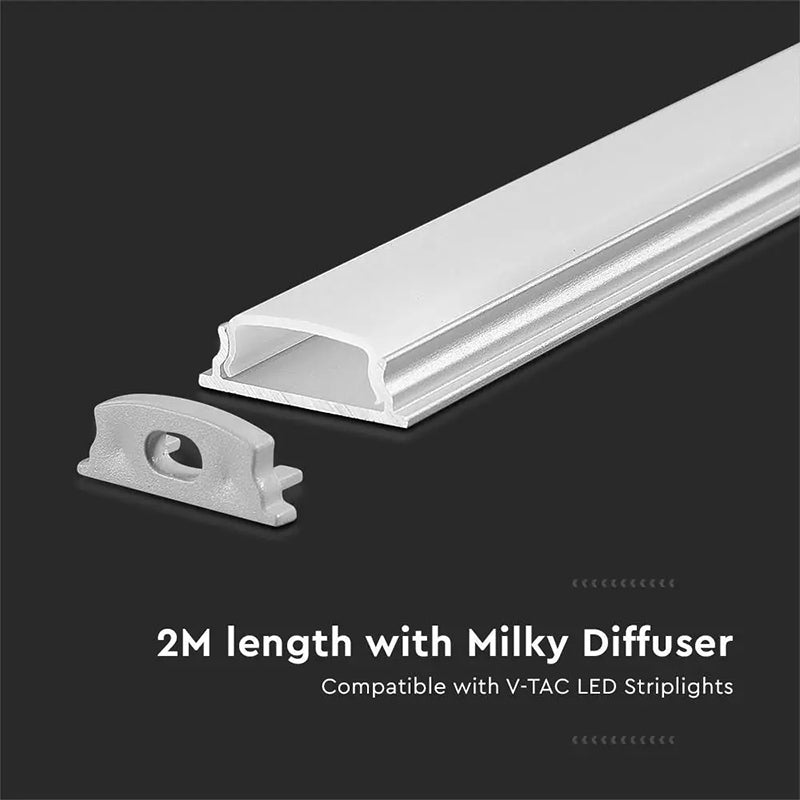 Profil Aluminiu Pentru Banda Led Flexibil 2m 18mm X