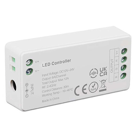 Controler Wi-Fi pentru bandă LED monocolor DC 12-24 V cu curent max. 12 A V-Tac SKU-2911