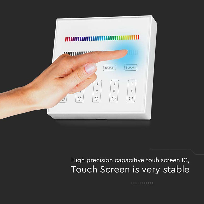 Controler bandă LED RGB + alb cu 4 zone și Wi-Fi V-Tac SKU-2917