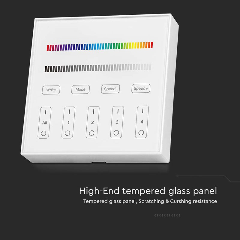 Controler bandă LED RGB + alb cu 4 zone și Wi-Fi V-Tac SKU-2917