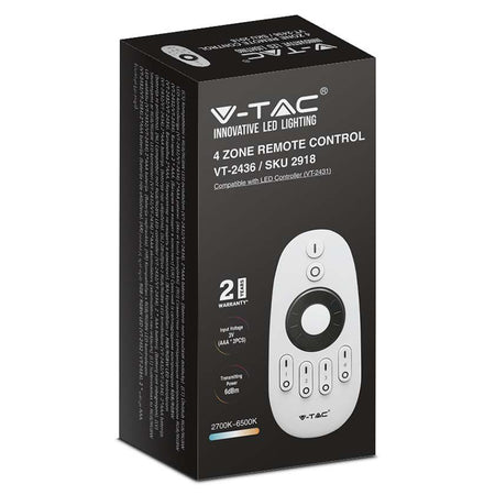 Telecomandă pentru controller bandă LED cu 4 zone V-Tac SKU-2918