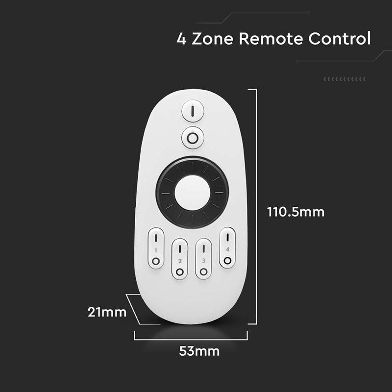 Telecomandă pentru controller bandă LED cu 4 zone V-Tac SKU-2918