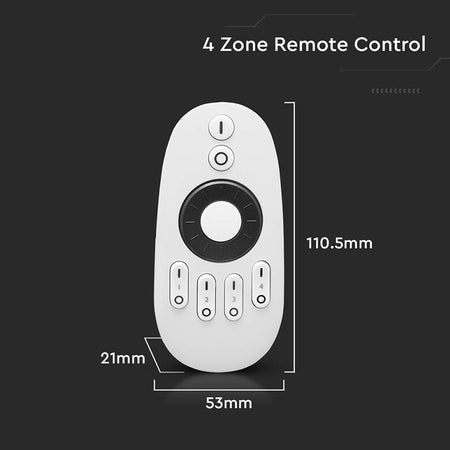 Telecomandă pentru controller bandă LED cu 4 zone V-Tac SKU-2918