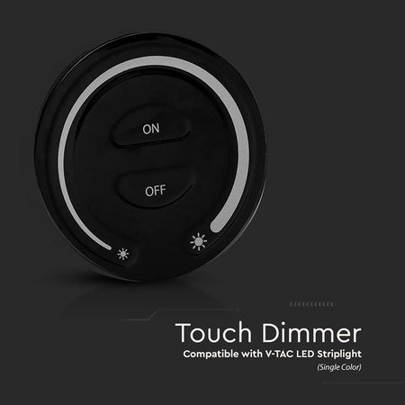 Controller touch pentru bandă LED cu lumină albă, negru V-Tac SKU-2920