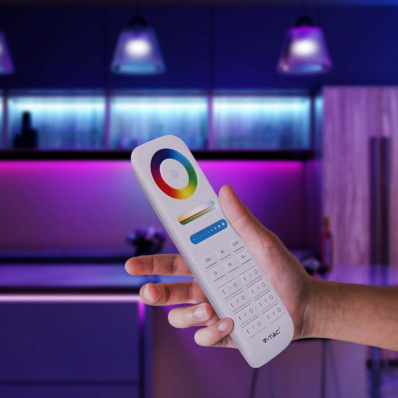 Telecomandă controller bandă LED 8 zone, control wireless, V-Tac SKU-2921