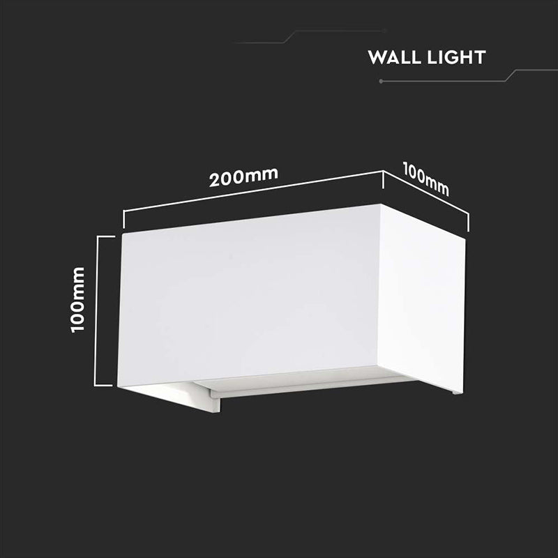 Corp iluminat perete IP65 24W 3000K alb, lumina caldă, V-Tac SKU-2975