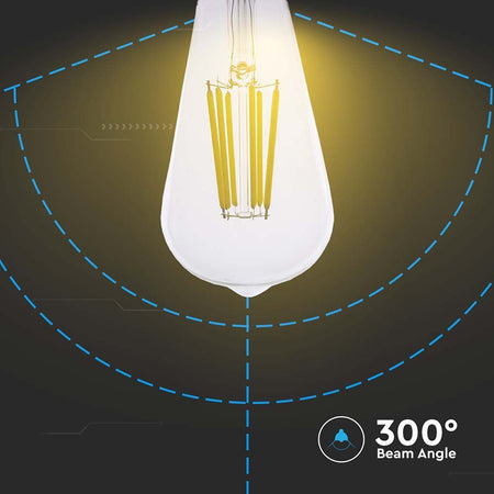 Bec LED cu filament ST64 E27 de 4 W cu lumină neutră 4000 K EDISON V-Tac SKU-2997