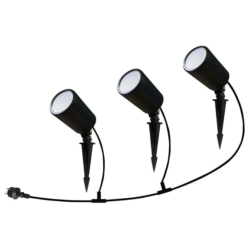 Set corp iluminat LED RGB 3in1 5.2 W IP65 negru V-Tac SKU-3015
