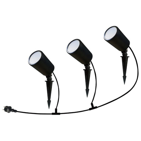 Set corp iluminat LED RGB 3in1 5.2 W IP65 negru V-Tac SKU-3015