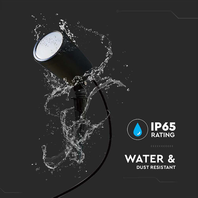 Set corp iluminat LED RGB 3in1 5.2 W IP65 negru V-Tac SKU-3015