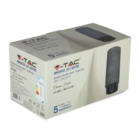 Corp iluminat soclu GU10 gips/metal negru/gri V-Tac SKU-3139