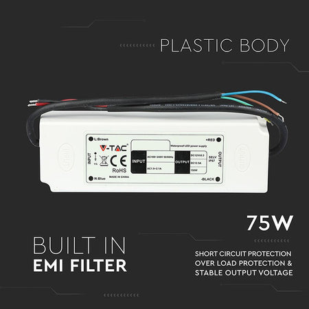 Sursă alimentare bandă LED 12V IP67 pentru benzi LED V-Tac