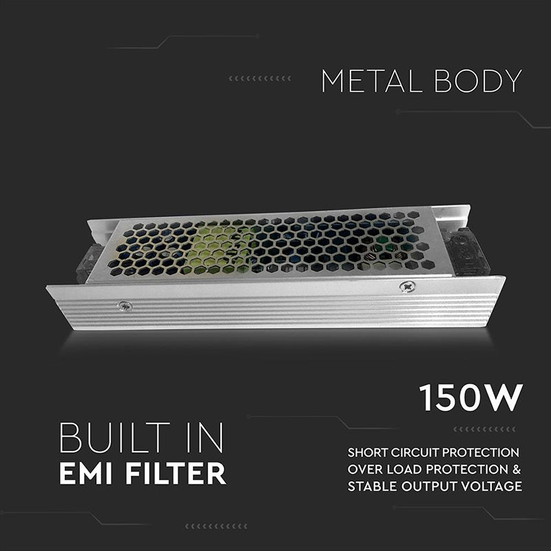 Sursă de alimentare SMPS Slim de 12 V și 150 W V-Tac SKU-3244