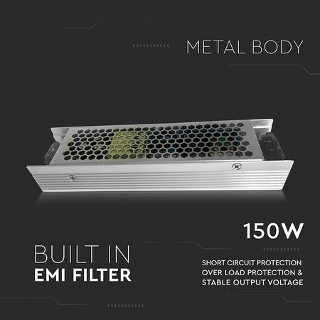 Sursă de alimentare SMPS Slim de 12 V și 150 W V-Tac SKU-3244