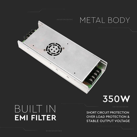 Sursă de alimentare SMPS slim de 12 V, 30 A și 350 W V-Tac SKU-3259