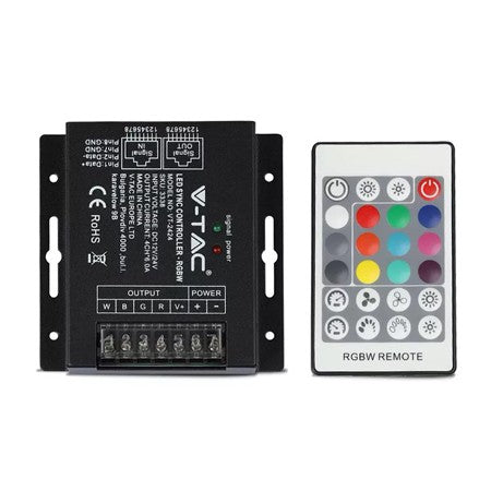 Controller pentru bandă LED cu dimmer 12/24 V și 4 canale V-Tac SKU-3338