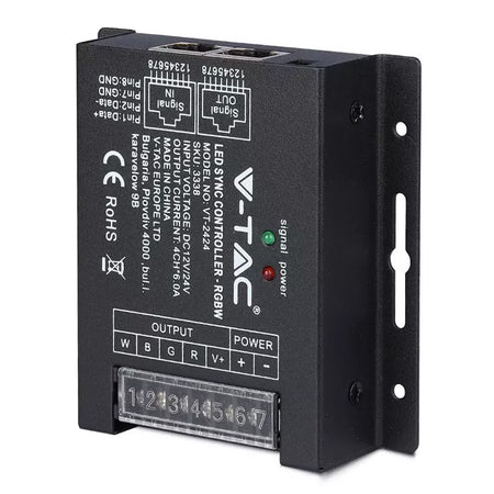 Controller pentru bandă LED cu dimmer 12/24 V și 4 canale V-Tac SKU-3338