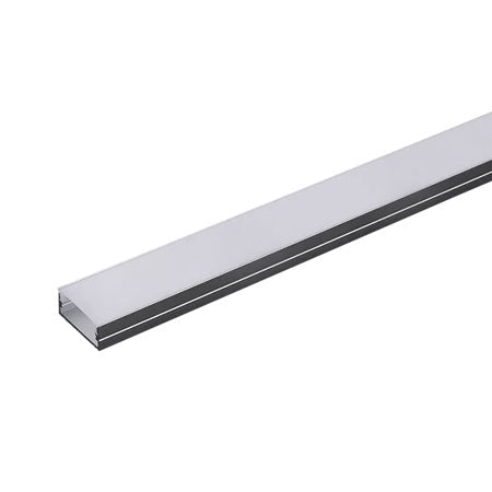 Profil aluminiu pentru bandă LED de 2 m și secțiune 23,5 × 10 mm V-Tac SKU-3352