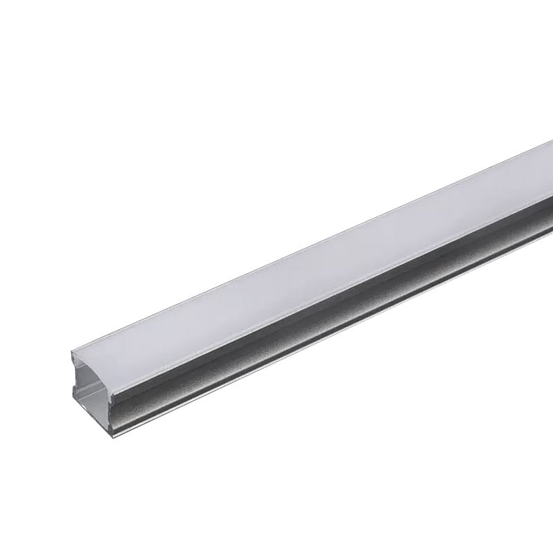 Profil din aluminiu mat pentru bandă LED de 2 m cu secțiune 17,2 × 15,5 mm V-Tac SKU-3354