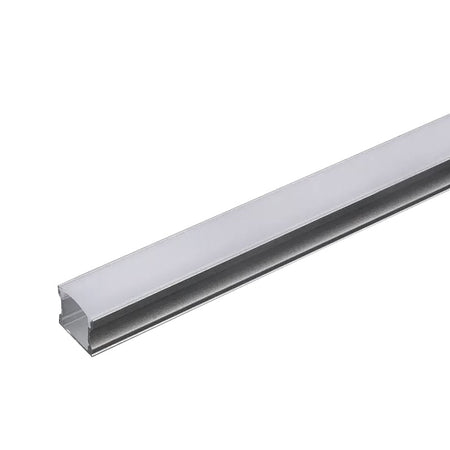 Profil din aluminiu mat pentru bandă LED de 2 m cu secțiune 17,2 × 15,5 mm V-Tac SKU-3354