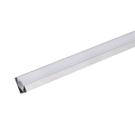 Profil din aluminiu mat pentru bandă LED de 2 m cu secțiune 19 × 19 mm V-Tac SKU-3356