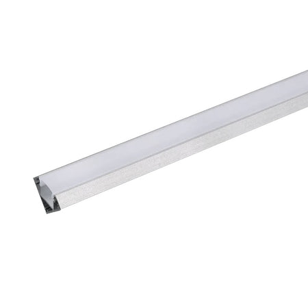 Profil din aluminiu mat pentru bandă LED de 2 m cu secțiune 19 × 19 mm V-Tac SKU-3356