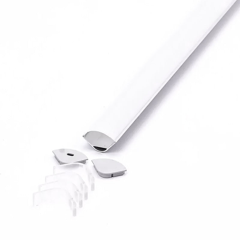 Profil din aluminiu pentru bandă LED cu montaj pe colț la 90°, lungime 2 m, mat V-Tac SKU-3363