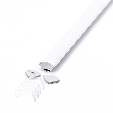Profil din aluminiu pentru bandă LED cu montaj pe colț la 90°, lungime 2 m, mat V-Tac SKU-3363