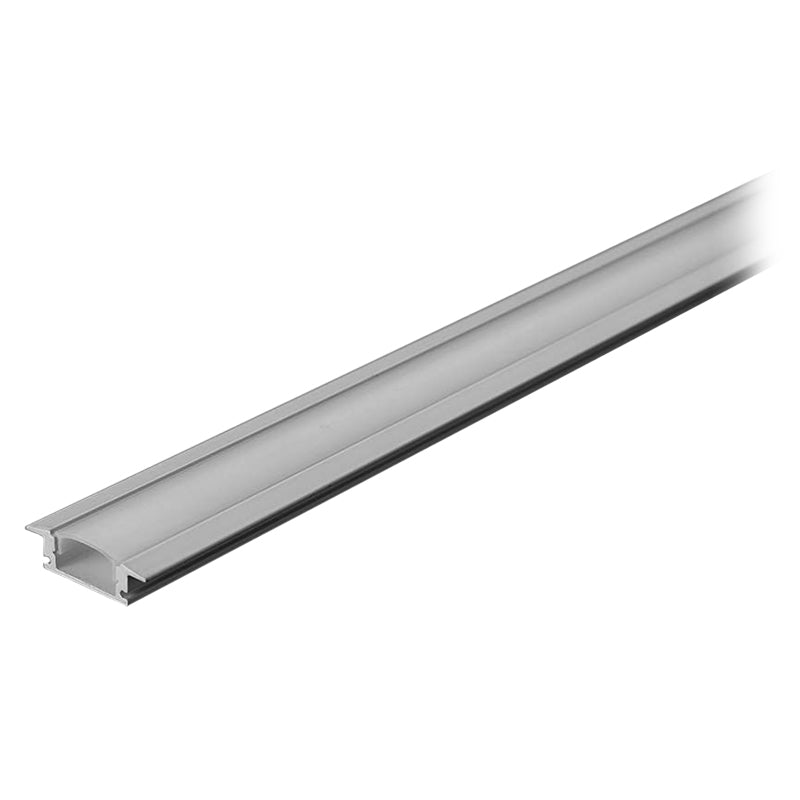 Profil din aluminiu pentru bandă LED cu dispersor, 2 m, 24,7 × 7 mm, carcasă albă V-Tac SKU-3368
