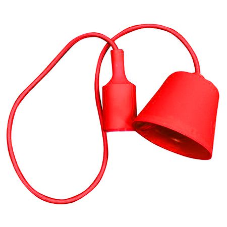 Pendul tavan roșu cu soclu E27 și cablu de 1 m V-Tac SKU-3480