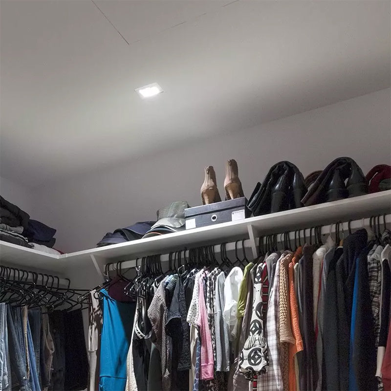 Corp spot încastrat pătrat GU10 din aluminiu alb V-Tac SKU-3597