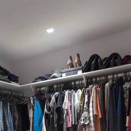 Corp spot încastrat pătrat GU10 din aluminiu alb V-Tac SKU-3597
