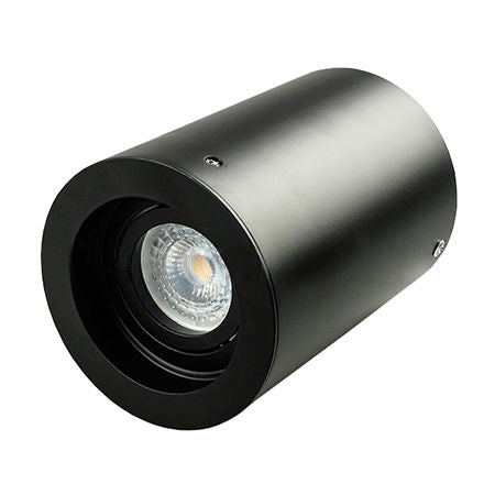 Corp de iluminat rotund pentru montaj pe perete cu soclu GU10 negru V-Tac SKU-3628