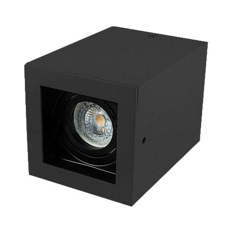 Corp de iluminat cu montaj pe tavan cu soclu GU10 pătrat negru V-Tac SKU-3631