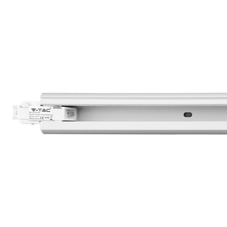 Conector 4 pini pentru șină track light din aluminiu alb V-Tac SKU-3655
